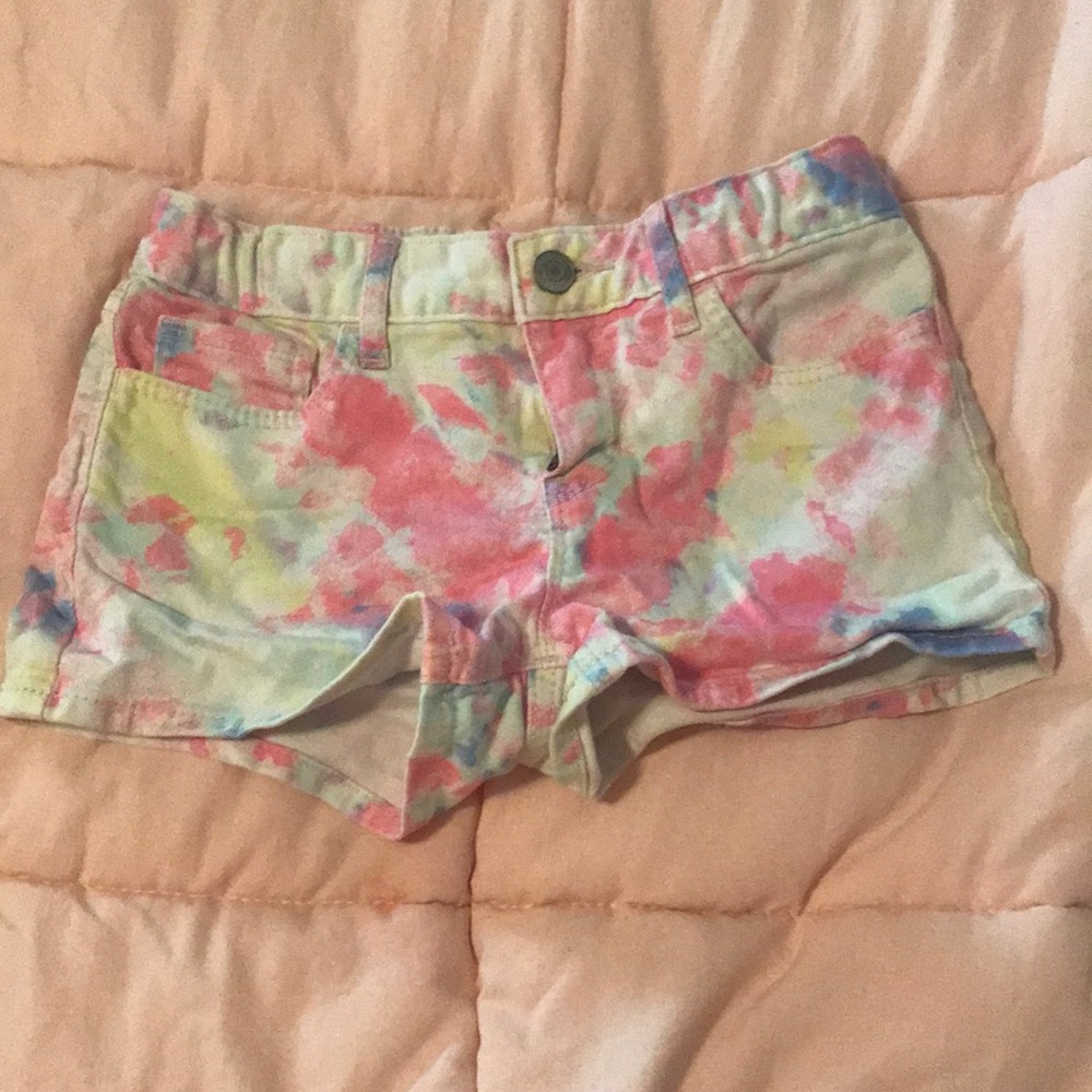 Tie dye shorts